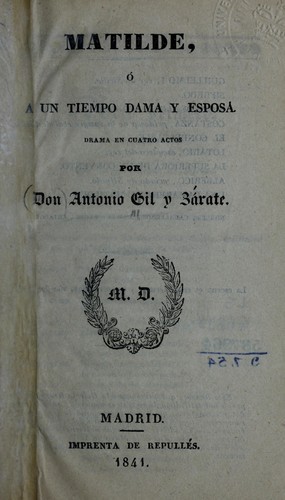 Cover for Matilde