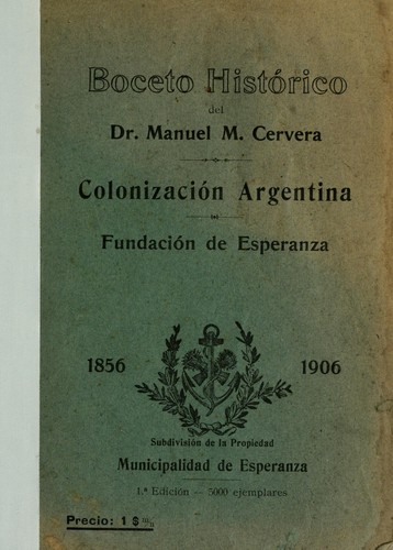 Cover for Boceto histórico
