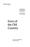 Cover for Sons of the old country