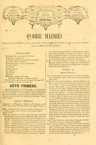 Cover for !Pobre madre!!