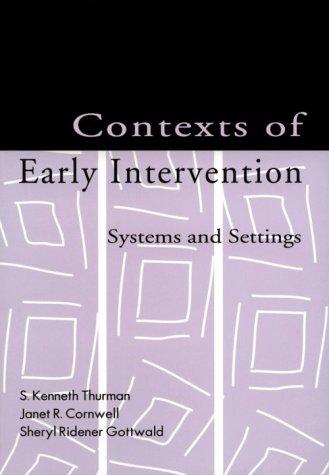 Cover for Contexts of Early Intervention