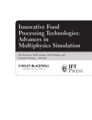 Cover for Innovative food processing technologies