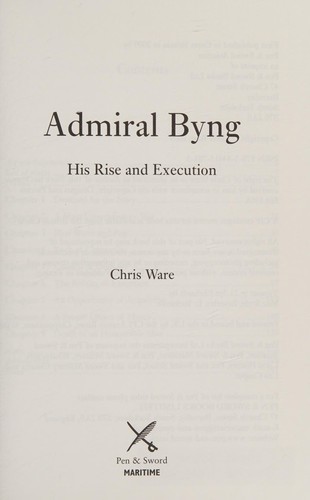 Cover for Admiral Byng