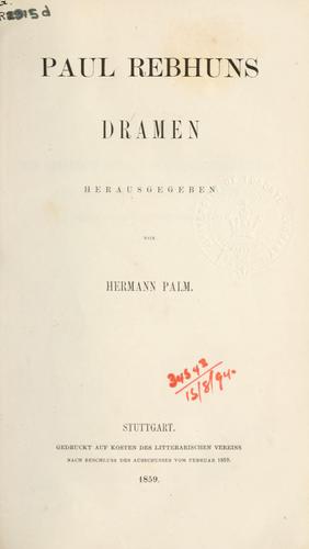 Cover for Dramen