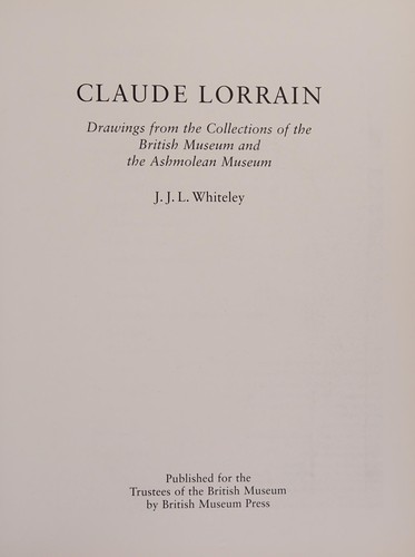 Cover for Claude Lorrain