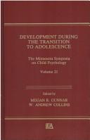 Cover for Development during the transition to adolescence
