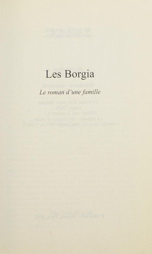 Cover for Les Borgia
