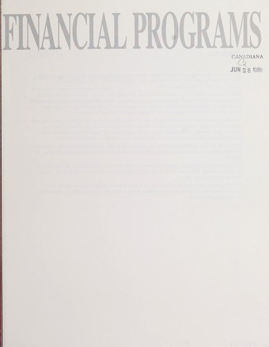 Cover for Financial programs