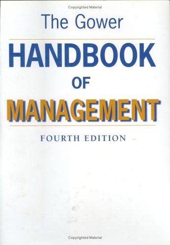 Cover for The Gower Handbook of Management