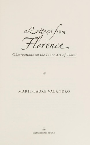 Cover for Letters from Florence