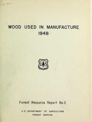 Cover for Wood used in manufacture, 1948