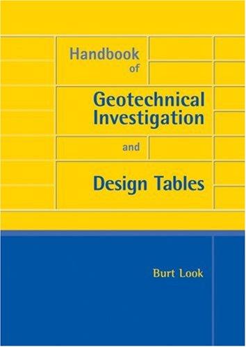 Cover for Handbook of Geotechnical Investigation and Design Tables (Balkema--Proceedings and Monographs in Engineering, Water and Earth Sciences)