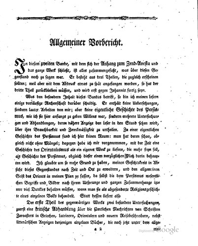 Cover for Anhang zum Zend-Avesta ...