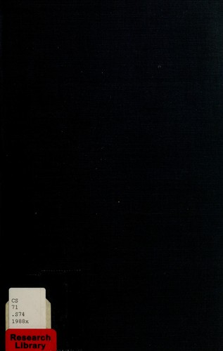 Cover for The ancestry of Ensign Constant and Captain Thomas Southworth of Plymouth and Duxbury, Massachusetts
