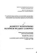 Cover for Komitet Wojewódzki ogniwem władzy ludowej