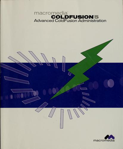Cover for Advanced ColdFusion administration