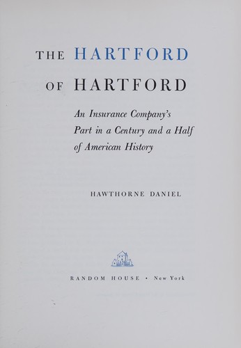 Cover for The Hartford of Hartford