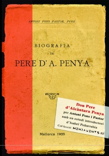Cover for Don Pere d'Alcàntara Penya
