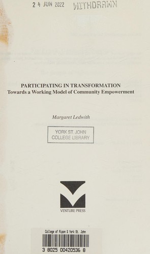 Cover for Participating in Transformation