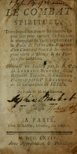 Cover for Le Combat spirituel
