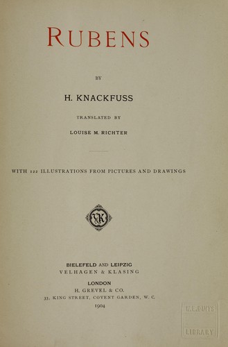 Cover for Rubens