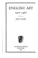 Cover for English Art, 1307-1461