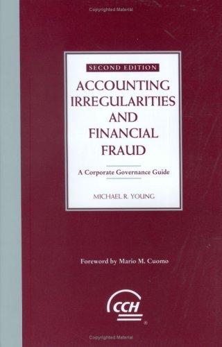 Cover for Accounting Irregularities and Financial Fraud