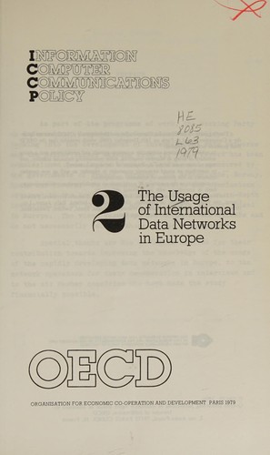 Cover for The usage of international data networks in Europe.