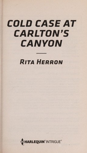 Cover for Cold case at Carlton's Canyon