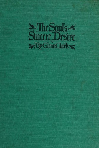 Cover for The soul's sincere desire