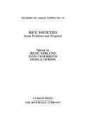 Cover for Rice Societies