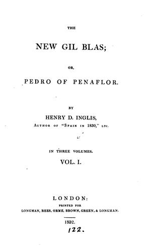 Cover for The new Gil Blas; or, Pedro of Penaflor