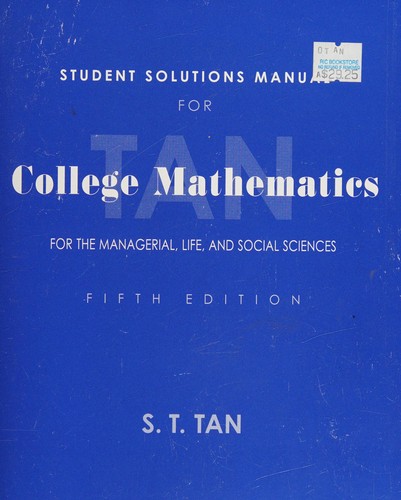 Cover for COLLEGE MATH 5E SSM