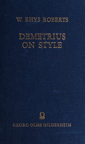 Cover for Demetrius on style.