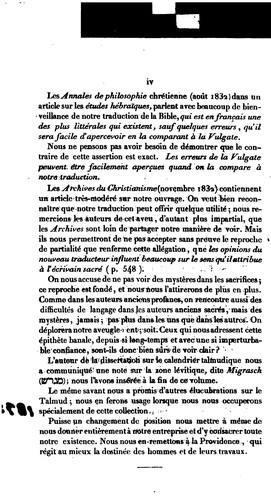 Cover for La Bible: Traduction nouvelle, avec l'hébreu en regard ...