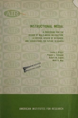 Cover for Instructional media