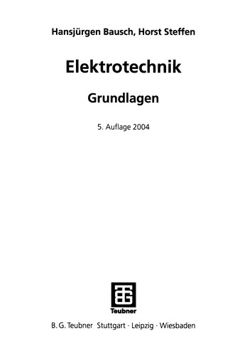 Cover for Elektrotechnik