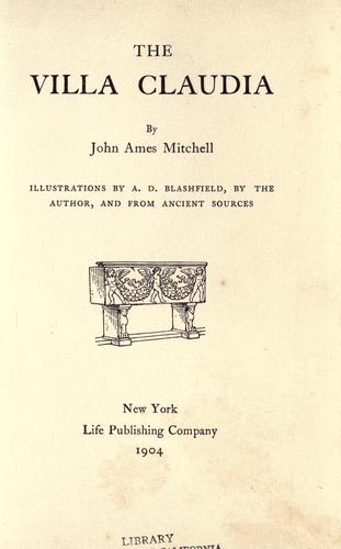 Cover for Villa Claudia