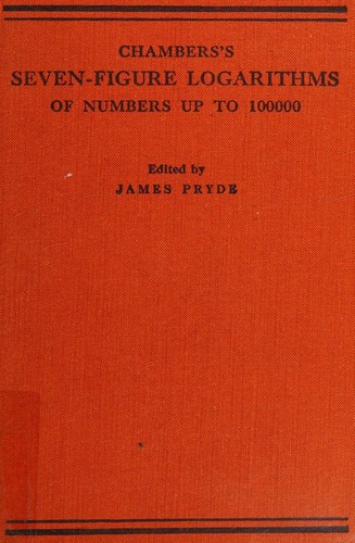Cover for Chamber's seven-figure logarithms of numbers up to 100000
