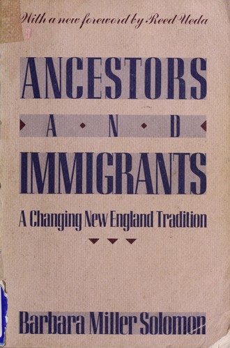 Cover for Ancestors and immigrants