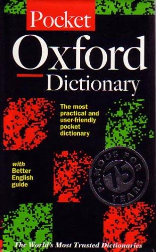 Cover for The pocket Oxford dictionary of current English.