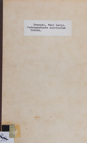 Cover for Undergraduate curriculum trends