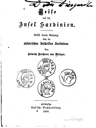 Cover for Reise auf der Insel Sardinien.