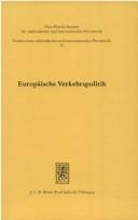 Cover for Europäische Verkehrspolitik
