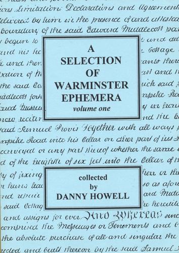 Cover for A Selection Of Warminster Ephemera Volume One