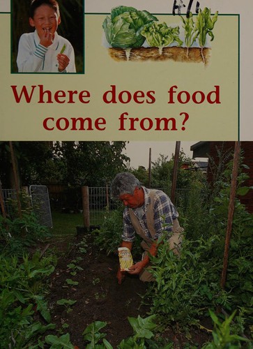 Cover for Where does food come from?