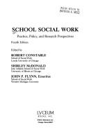 Cover for School social work