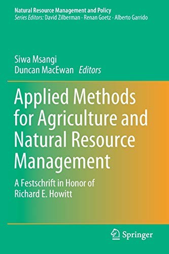 Cover for Applied Methods for Agriculture and Natural Resource Management