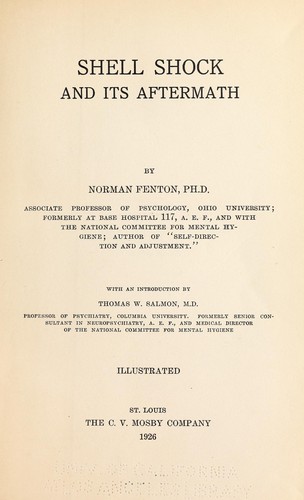 Cover for Shell shock and its aftermath