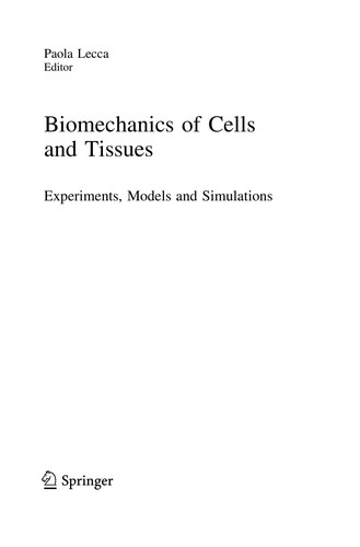 Cover for Biomechanics of Cells and Tissues